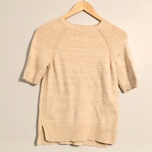 GAP cream short sleeved sweater